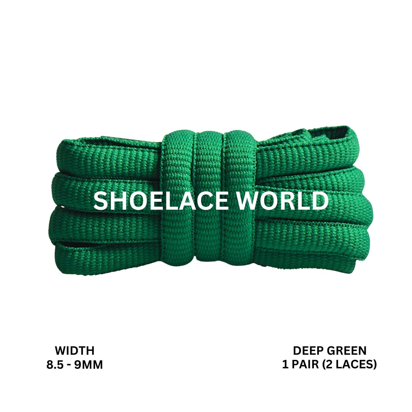Deep Green Premium Thick Oval Shoelaces 8.5-9mm Compatible SB Replacement Dunk Laces Ships Out From The USA Next Day