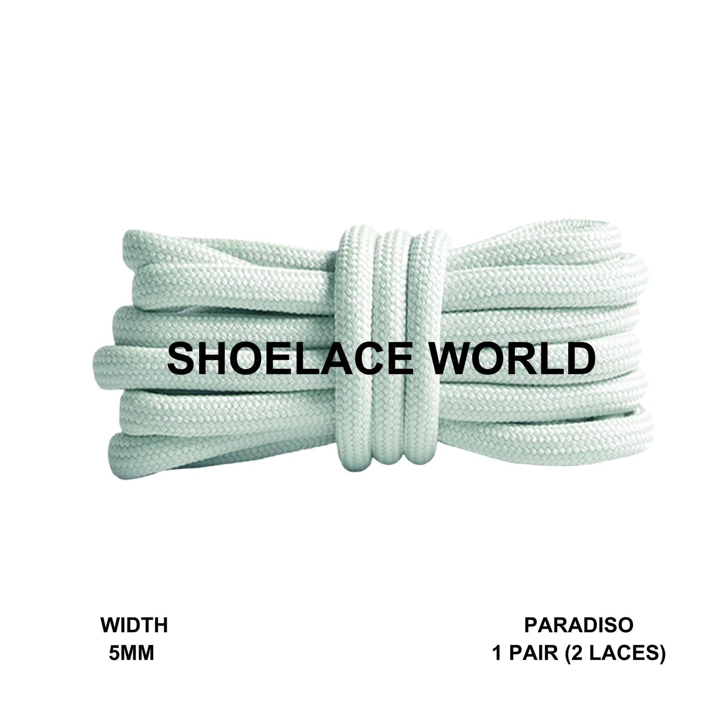 Paradiso Premium Rope 47 Inch Shoelaces 5mm Compatible 350 Replacement Colorful Laces Ships Out From The USA Next Day
