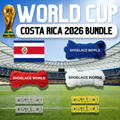Costa Rica 2026 World Cup Inspired Sneaker Accessory Bundles Flat Shoelaces Costa Rican Dubraes Fifa Futbol Soccer Accessories