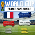 France 2026 World Cup Inspired Sneaker Accessory Bundles Flat Shoelaces French Dubraes Fifa Futbol Soccer Accessories