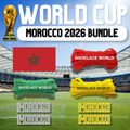 Morocco 2026 World Cup Inspired Sneaker Accessory Bundles Flat Shoelaces Moroccan Dubraes Fifa Futbol Soccer Accessories