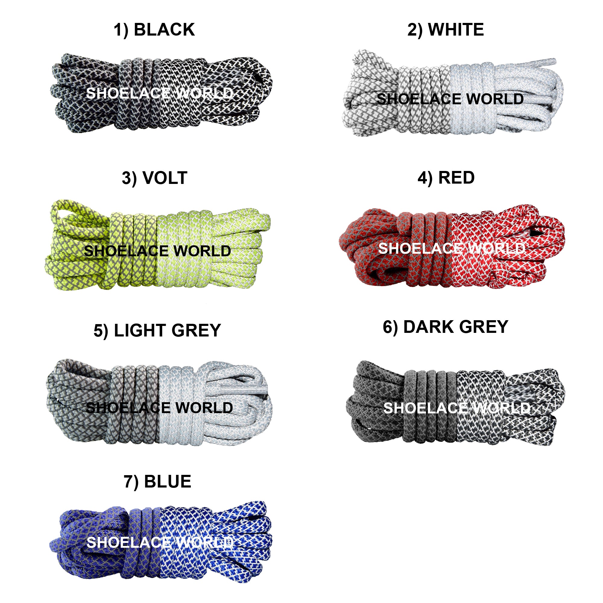 Rope Classic Reflective Shoelaces