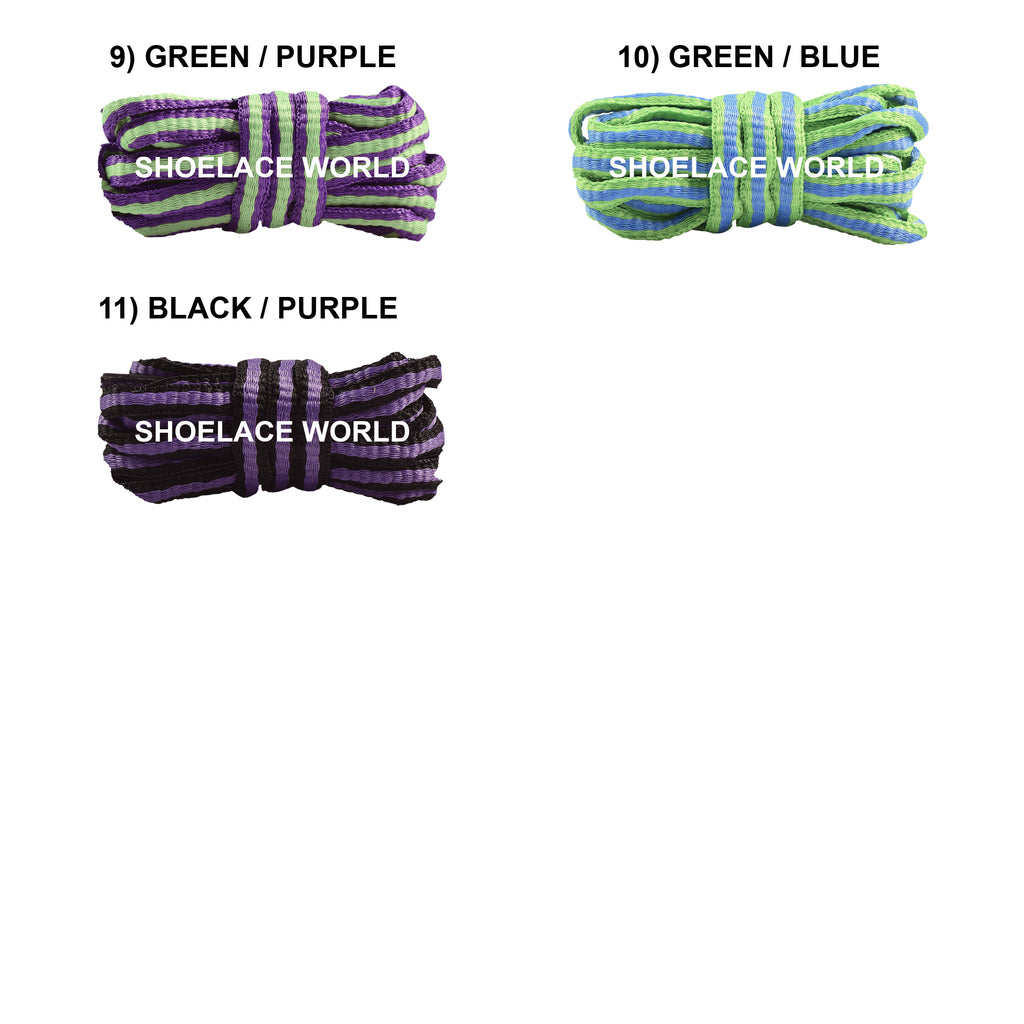 Multicolor Blurred Oval Shoelaces