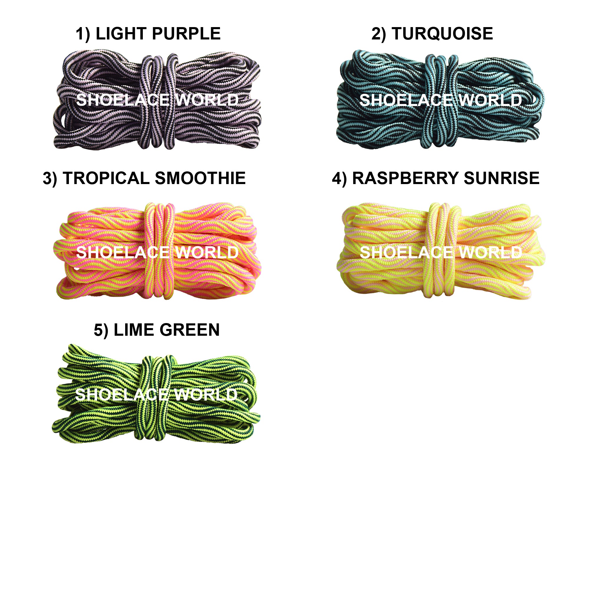 Swirl Multicolor Rope Shoelaces