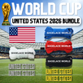 United States 2026 World Cup Inspired Sneaker Accessory Bundles Flat Shoelaces American Dubraes Fifa Futbol Soccer Accessories