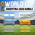 Argentina 2026 World Cup Inspired Sneaker Accessory Bundles Flat Shoelaces Argentinian Dubraes Fifa Futbol Soccer Accessories