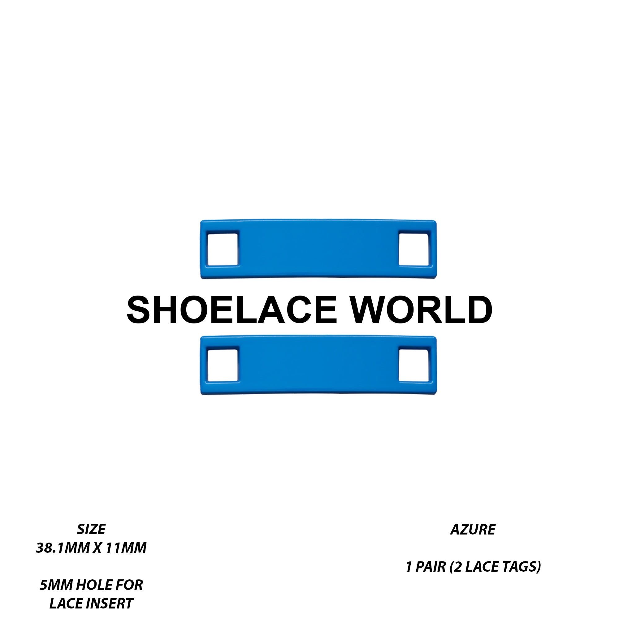 Metal Shoelace 1.5 Lace Tags