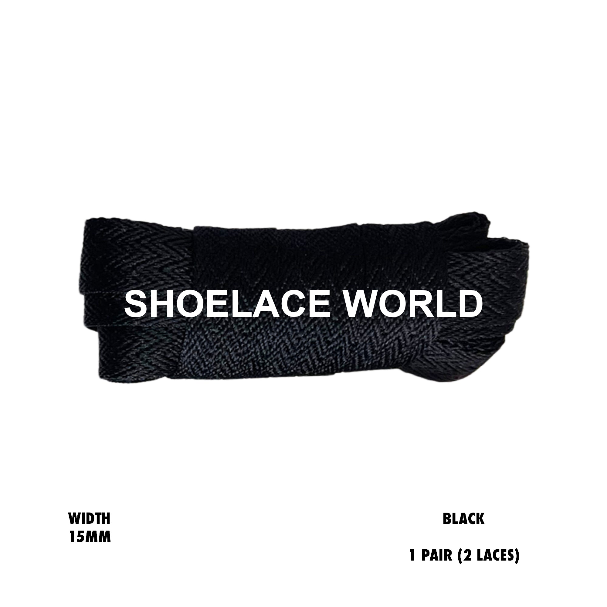 Flat W-Threaded Pattern Shoelaces
