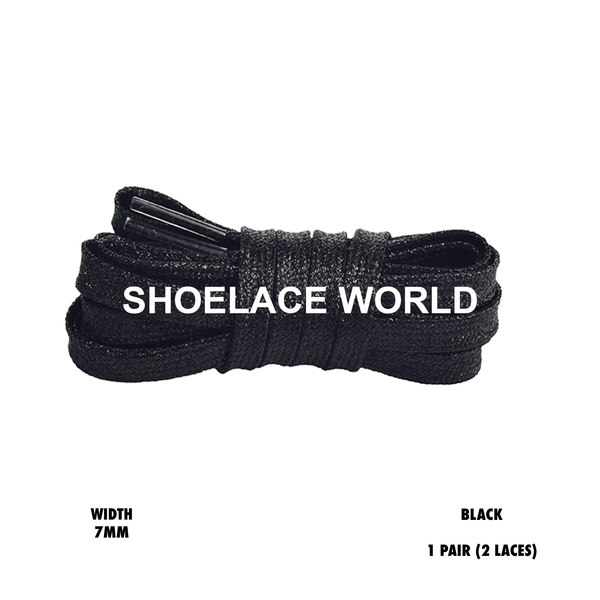 Slim Glitter Flat Shoelaces