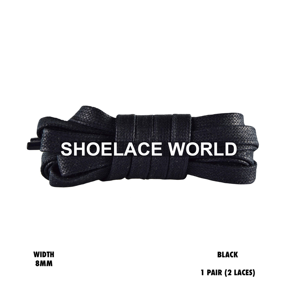 Wax Premium Flat Shoelaces