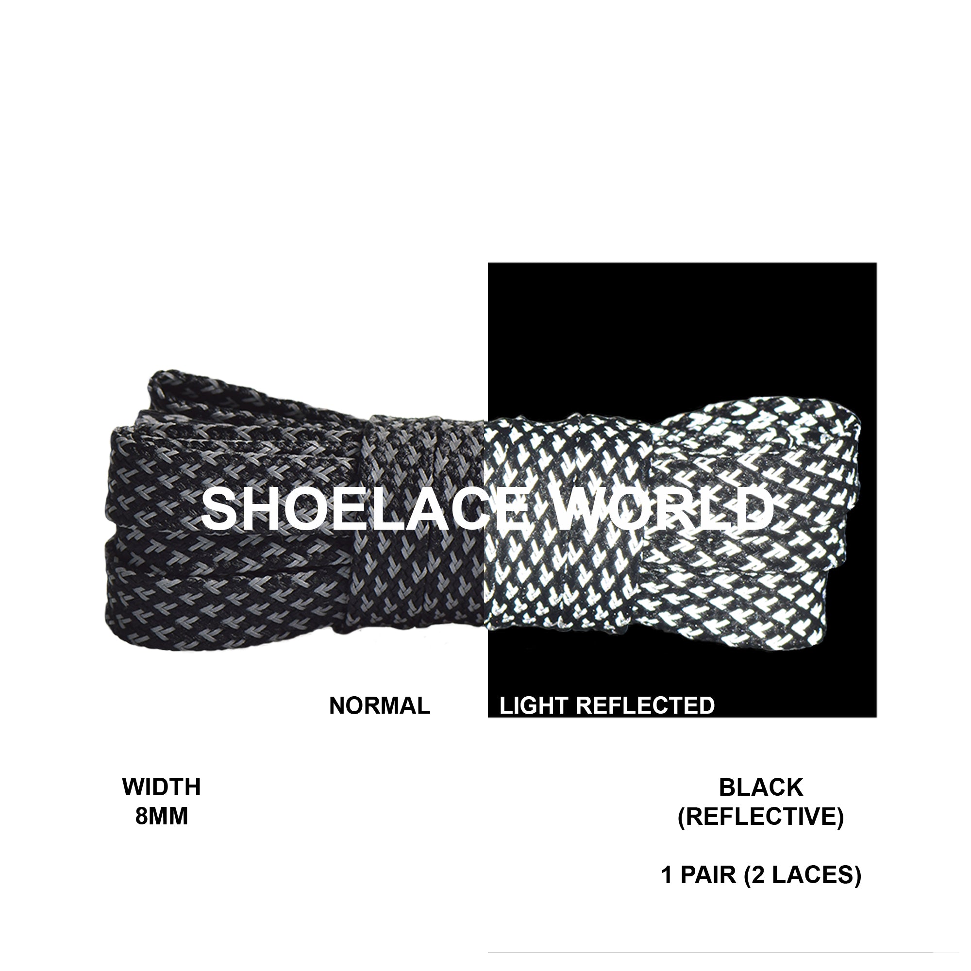 Flat Reflective v2 Shoelaces