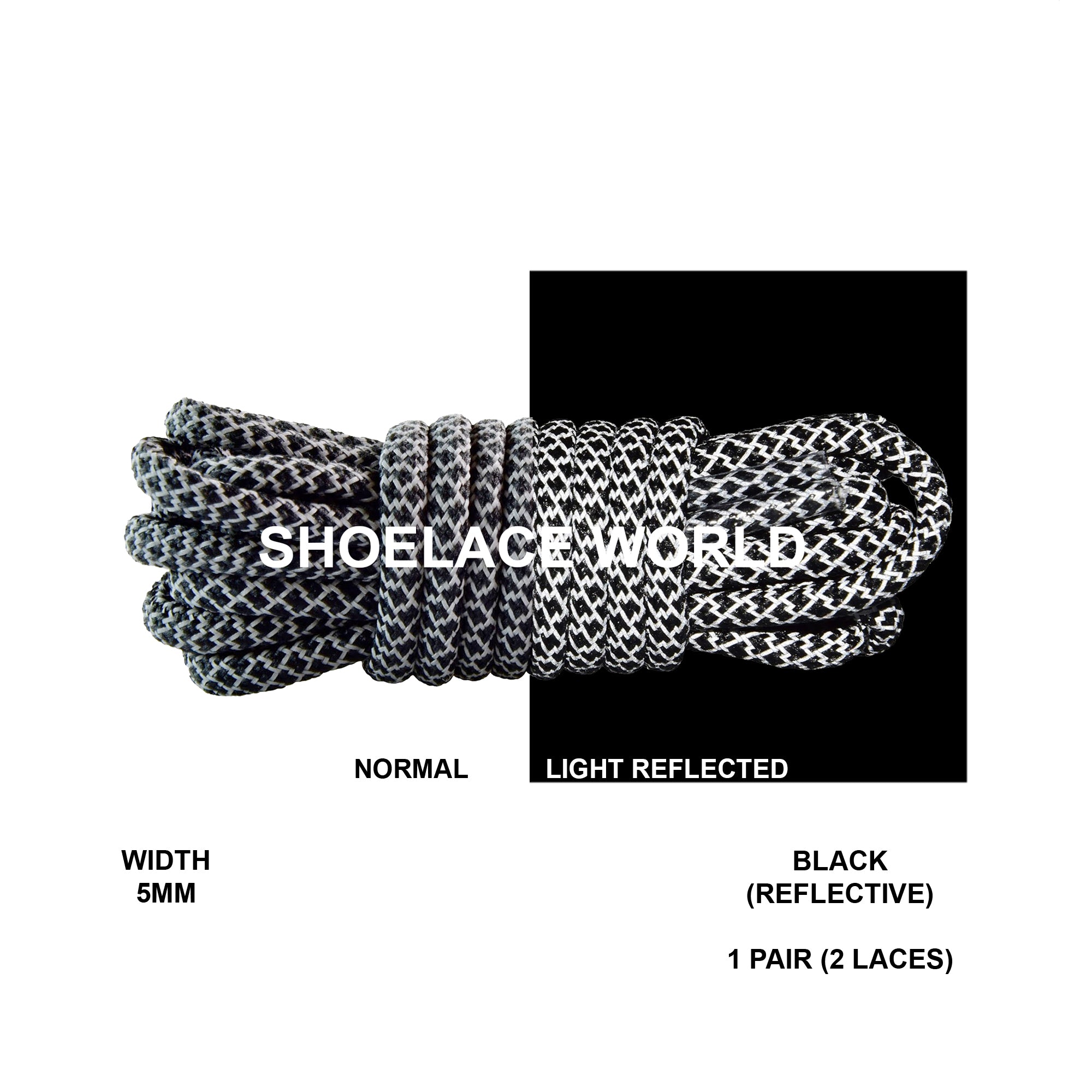 Rope Classic Reflective Shoelaces