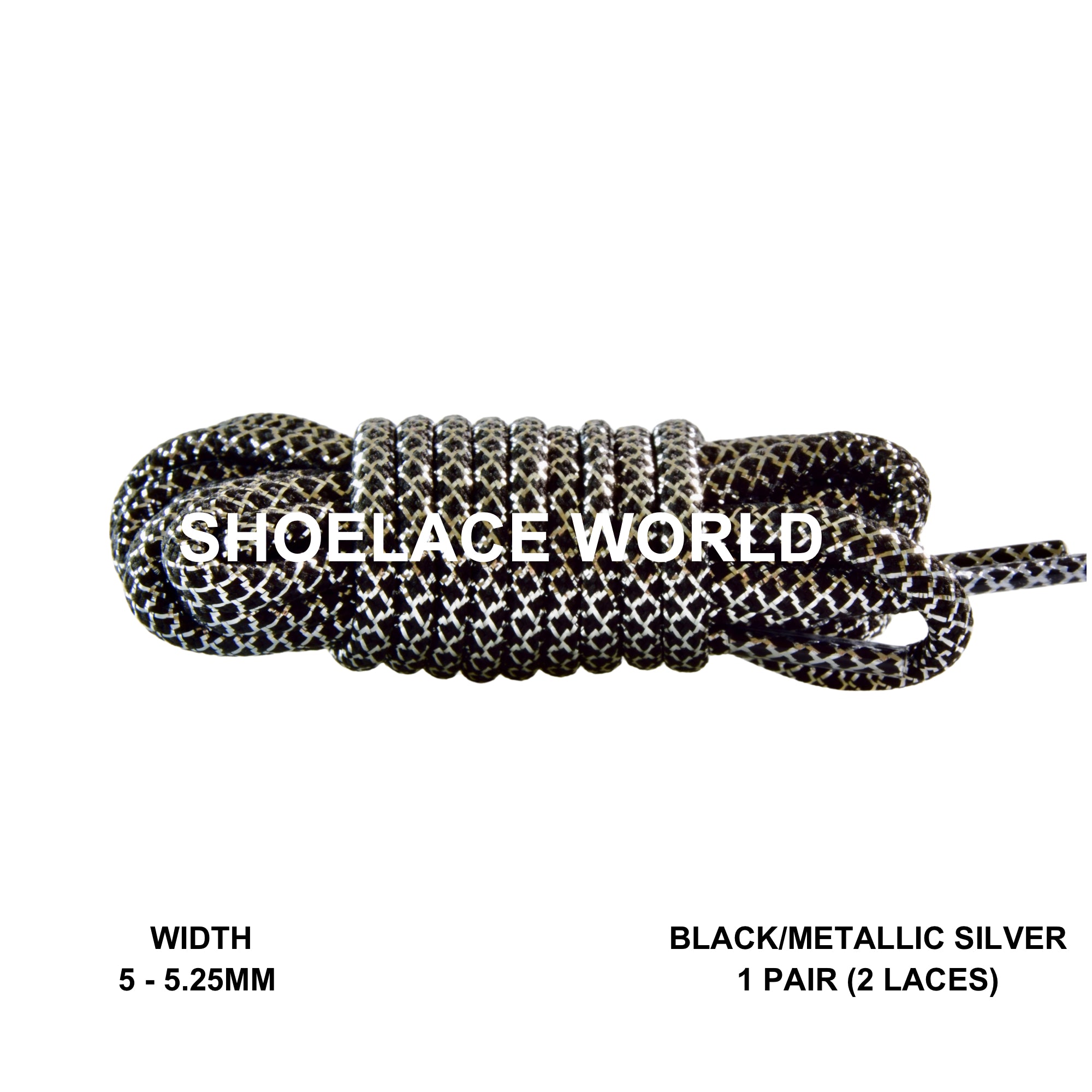 Metallic Rope Glitter Shoelaces