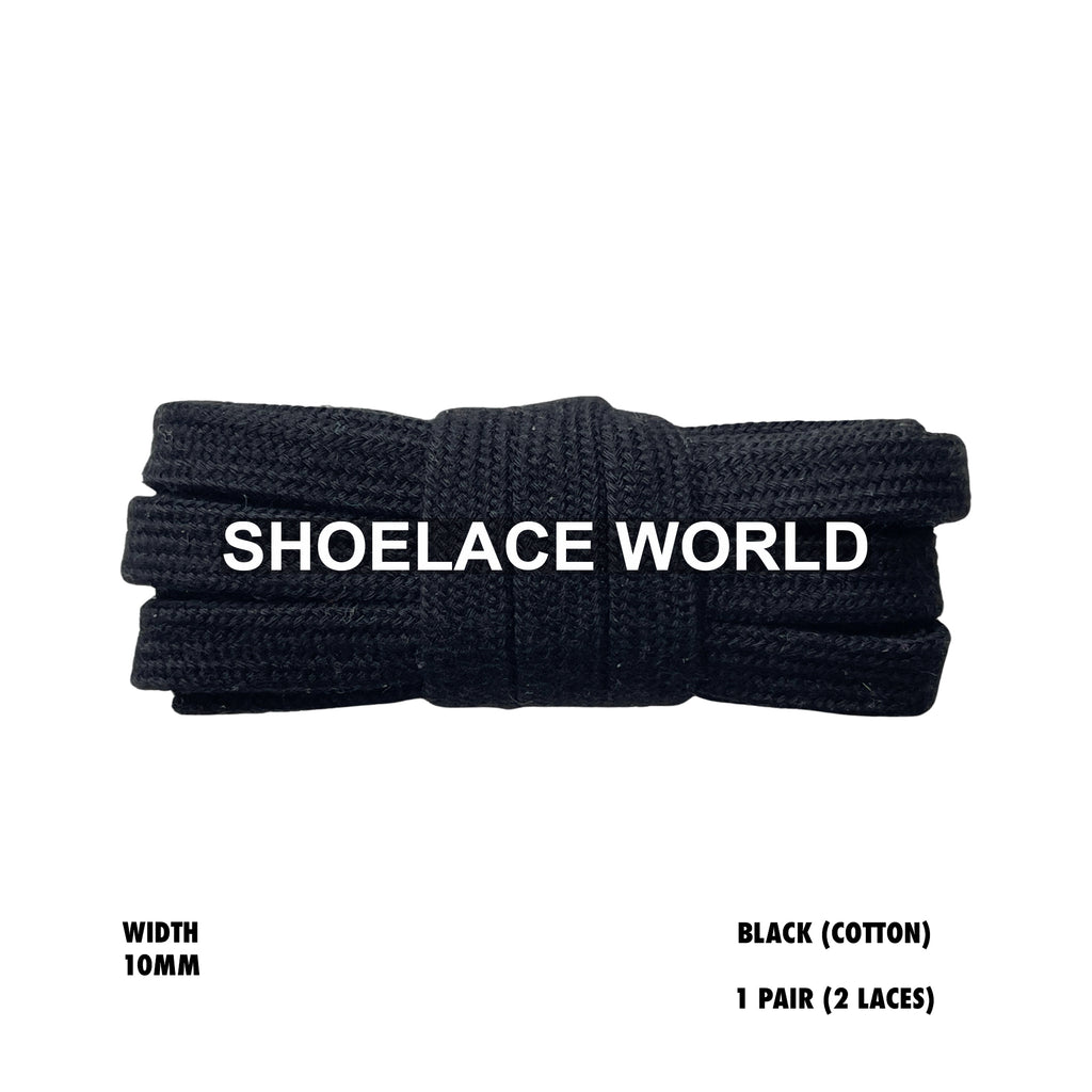 Wide Cotton Flat Shoelaces