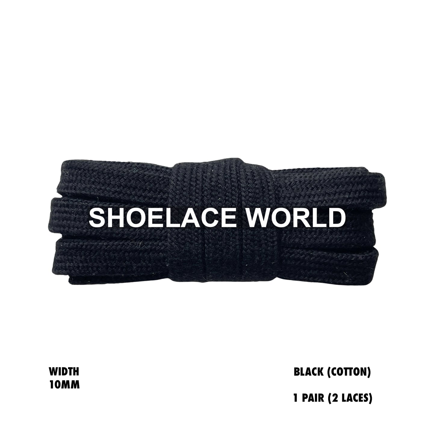 Wide Cotton Flat Shoelaces