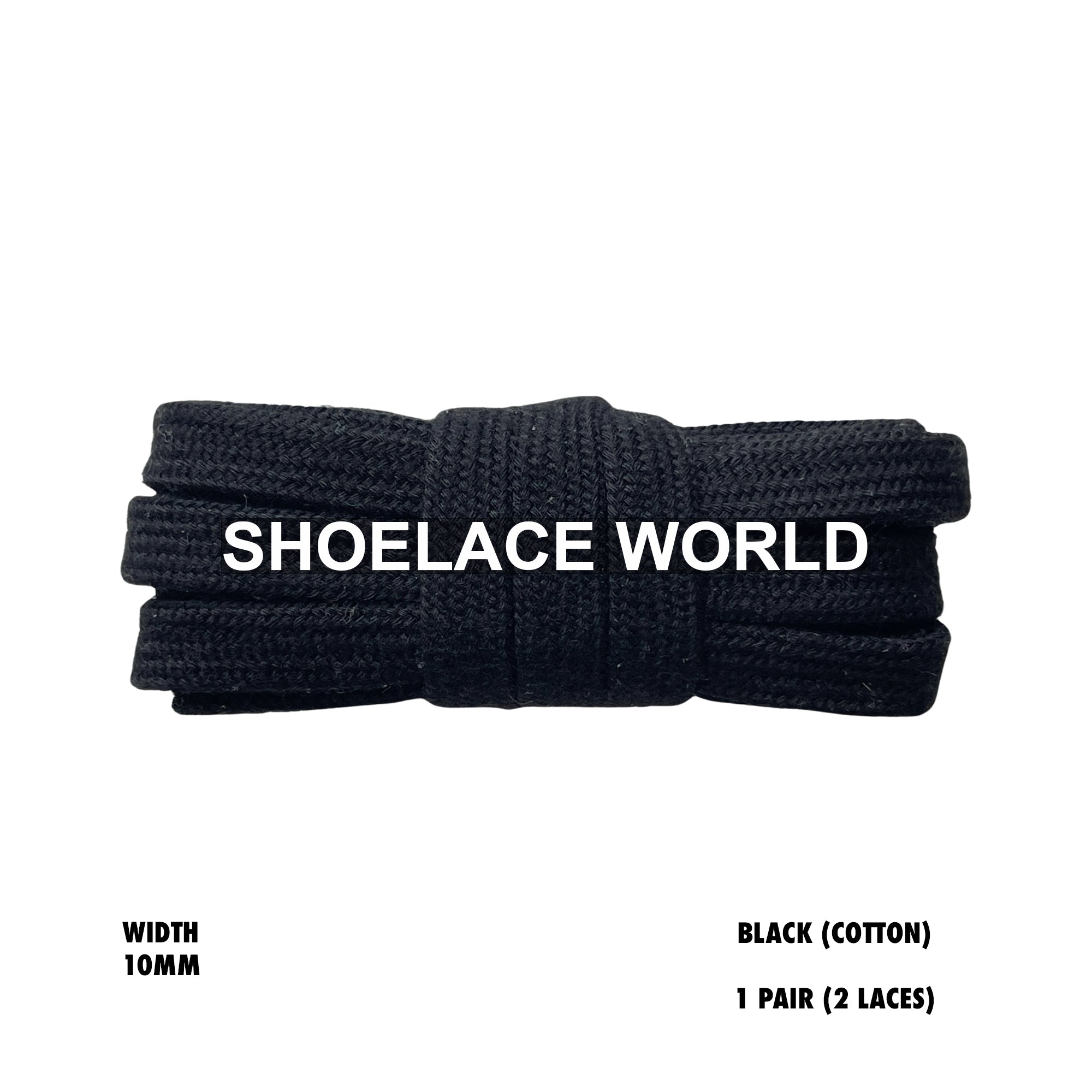 Wide Cotton Flat Shoelaces