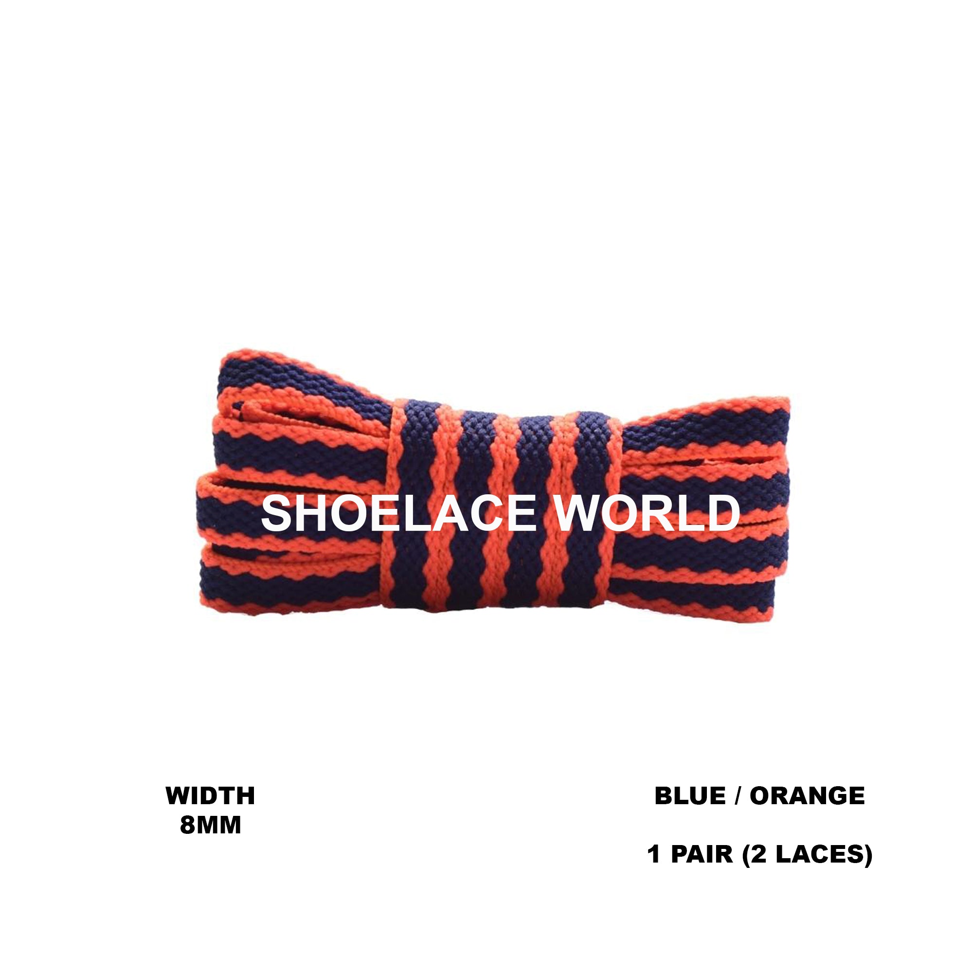Two Tone Racer Pattern Flat Shoelaces