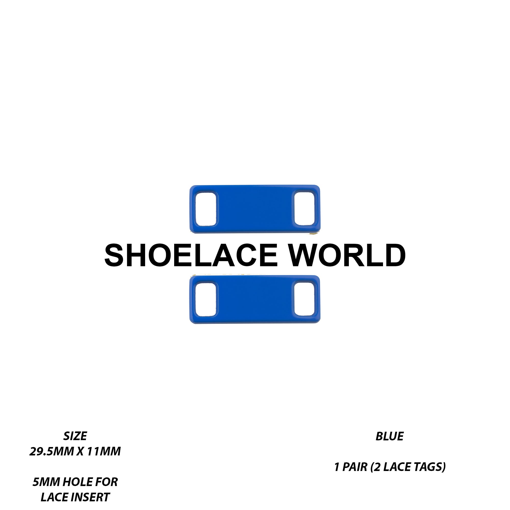 Metal Shoelace 1.25  Lace Tags