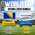 Bosnia 2026 World Cup Inspired Sneaker Accessory Bundles Flat Shoelaces Dubraes Bosnian Fifa Futbol Soccer Accessories