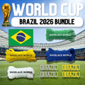 Brazil 2026 World Cup Inspired Sneaker Accessory Bundles Flat Shoelaces Brazilian Brasil Dubraes Fifa Futbol Soccer Accessories