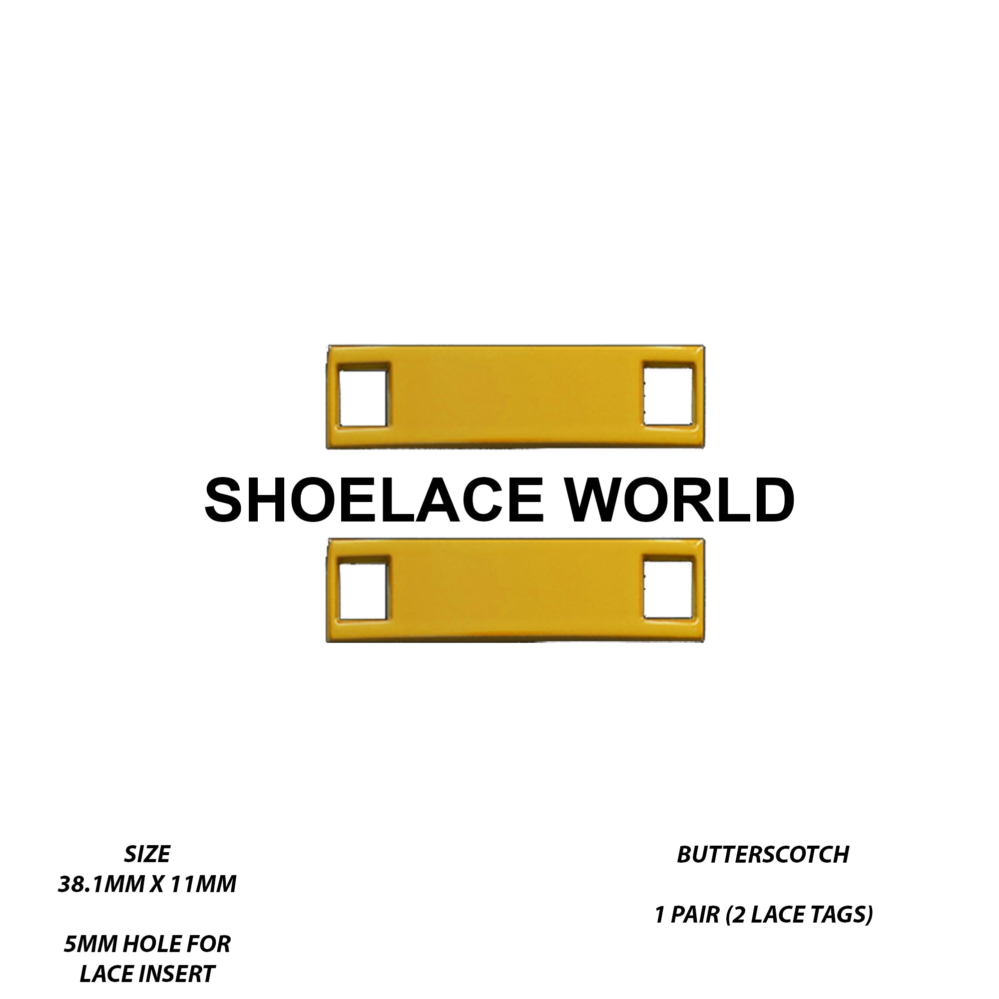 Metal Shoelace 1.5 Lace Tags
