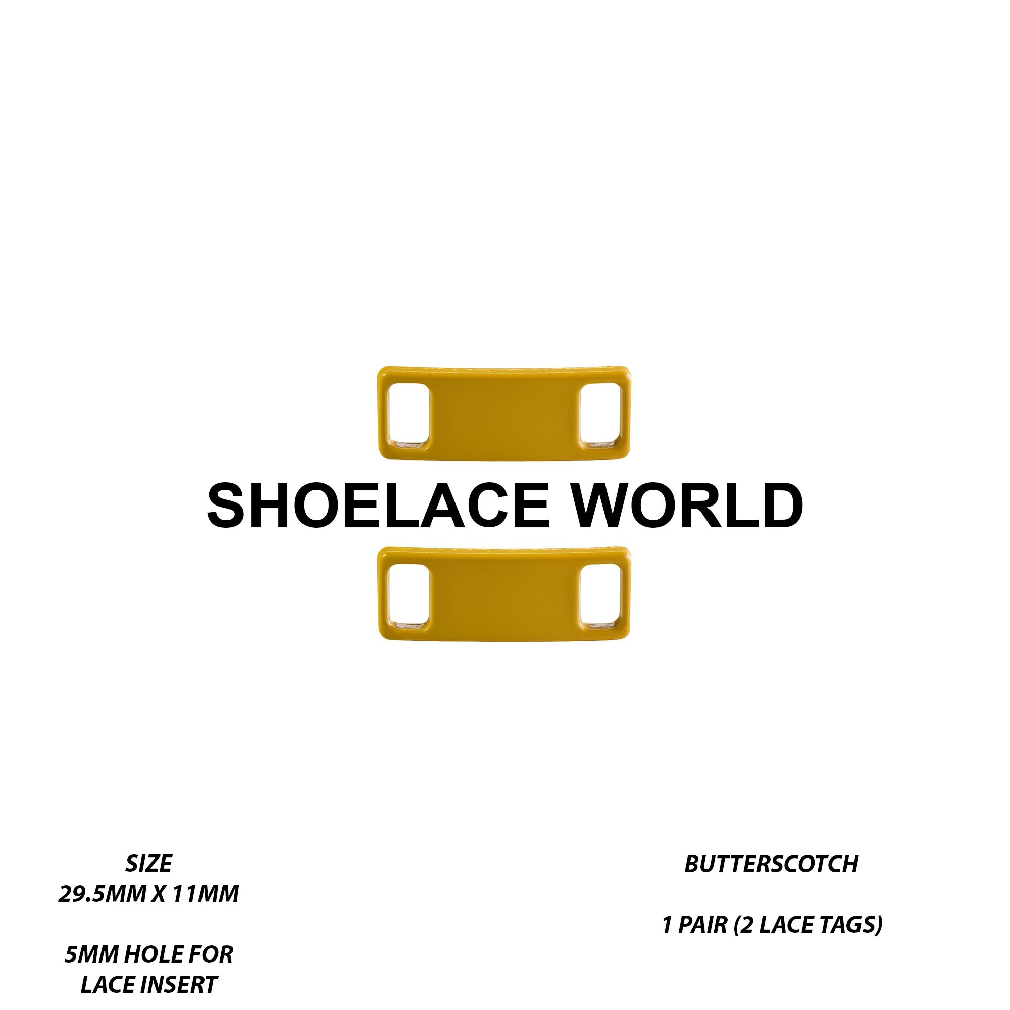 Metal Shoelace 1.25  Lace Tags