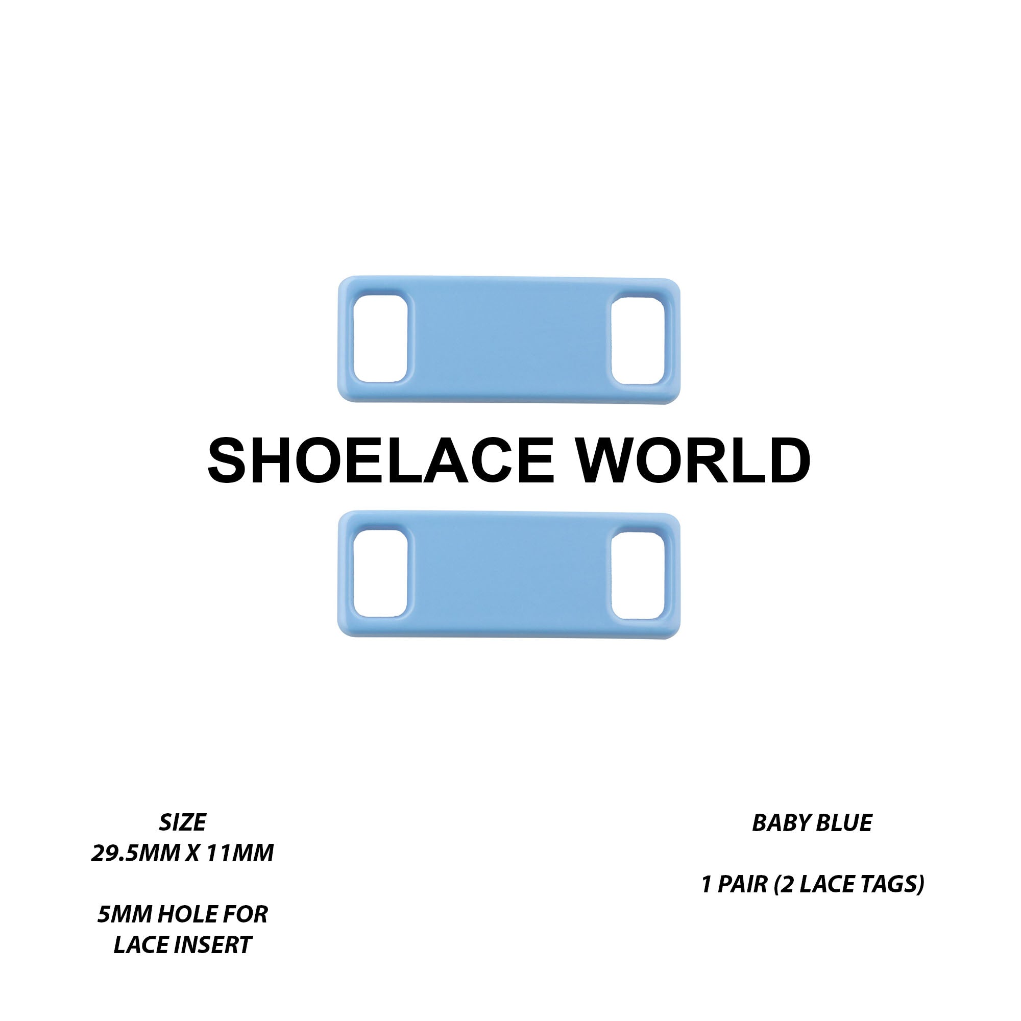 Metal Shoelace 1.25  Lace Tags