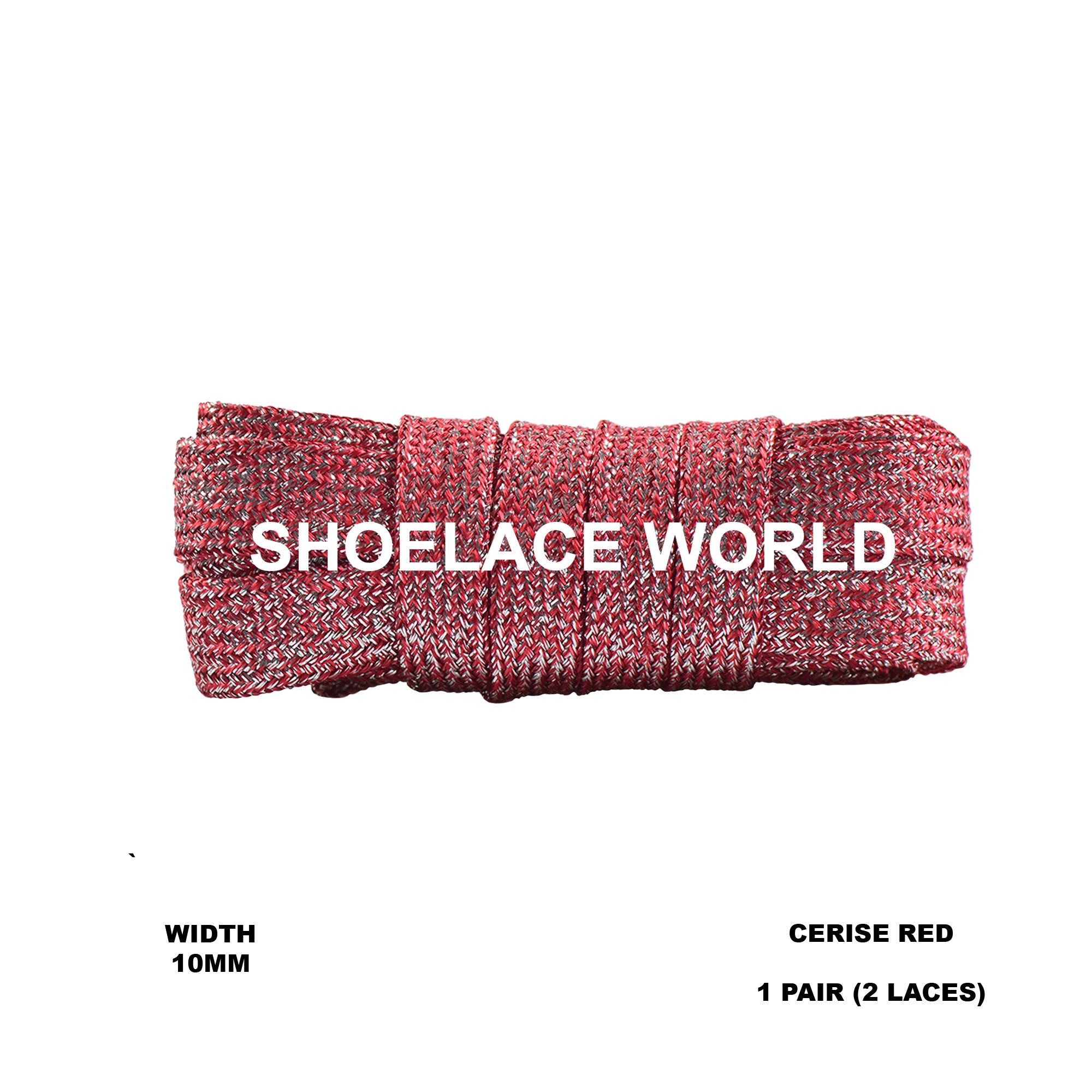 Wide Glitter Flat Shoelaces