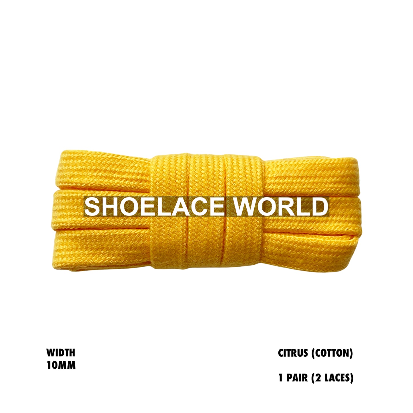 Wide Cotton Flat Shoelaces