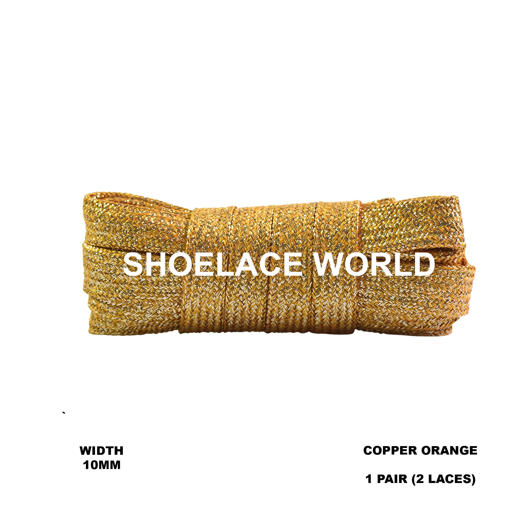 Wide Glitter Flat Shoelaces