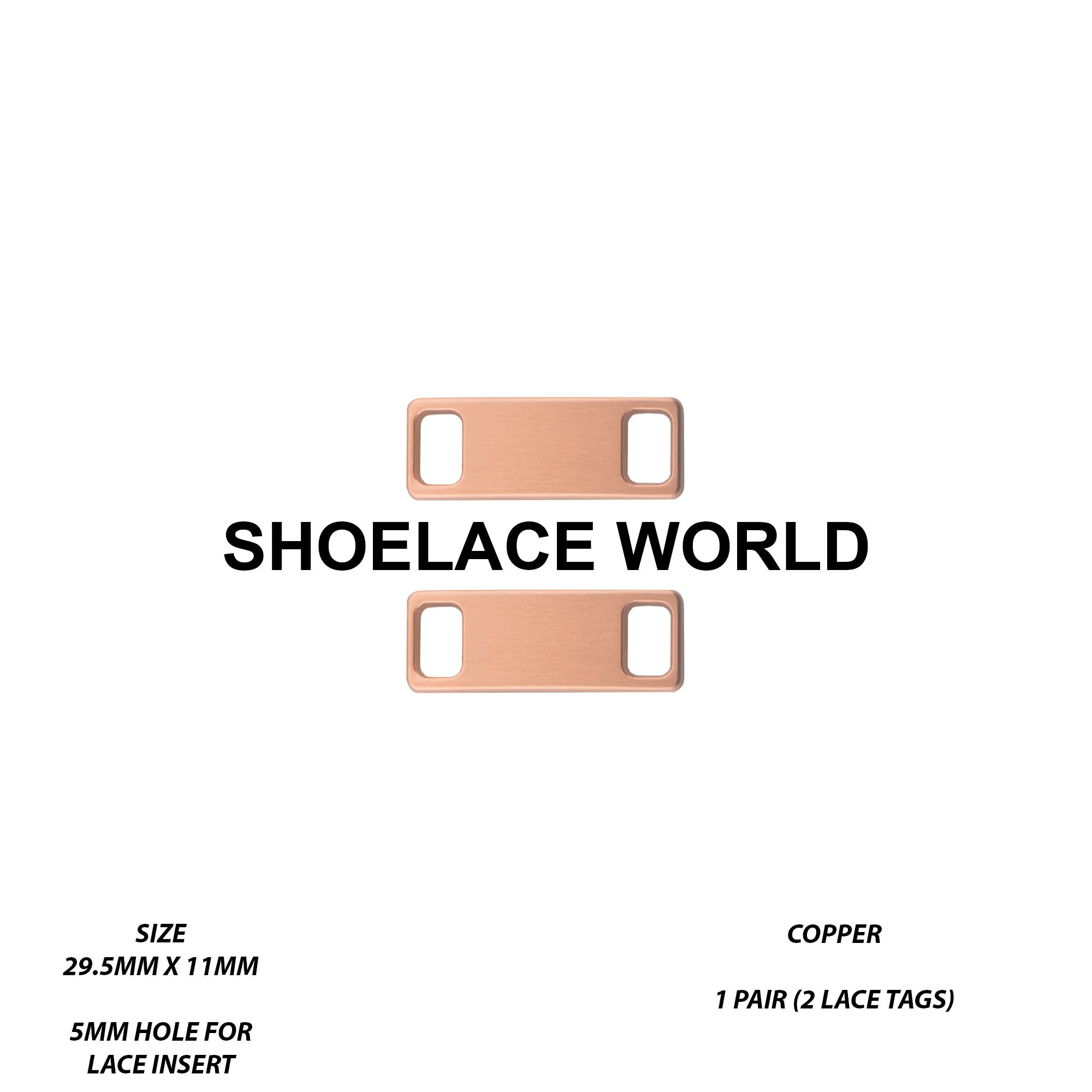 Metal Shoelace 1.25  Lace Tags