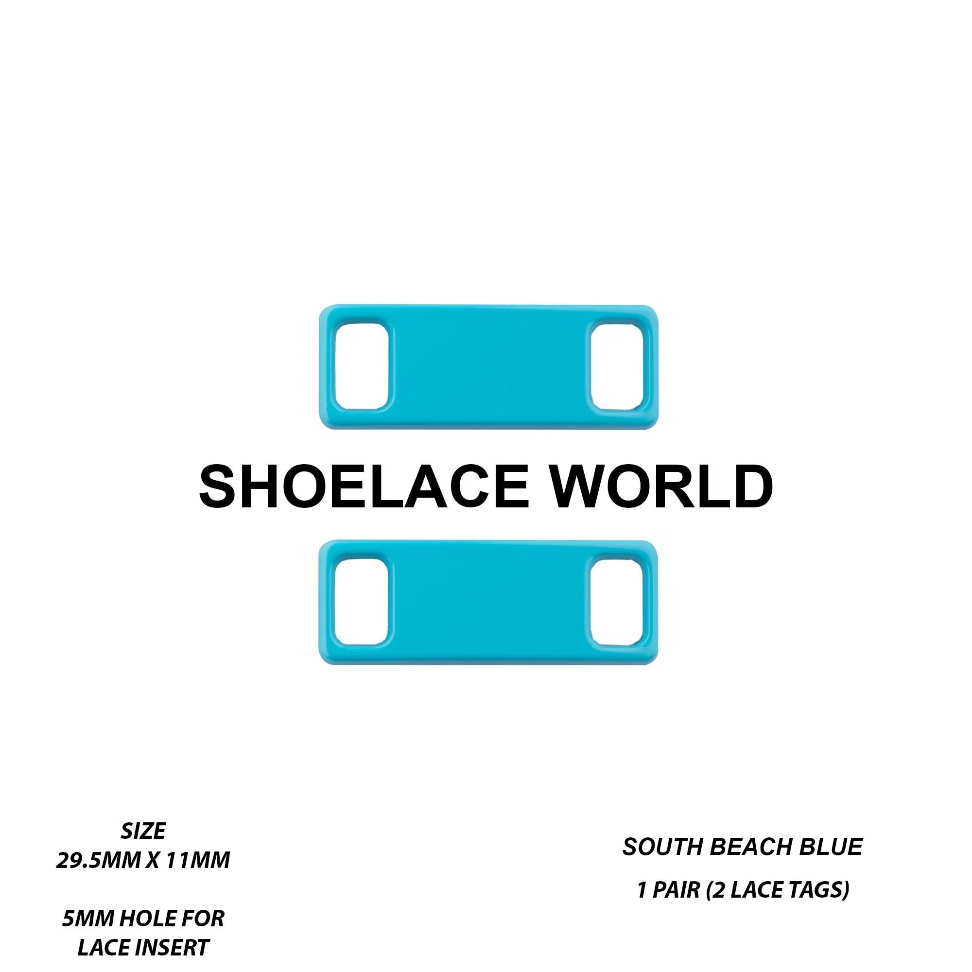Metal Shoelace 1.25  Lace Tags