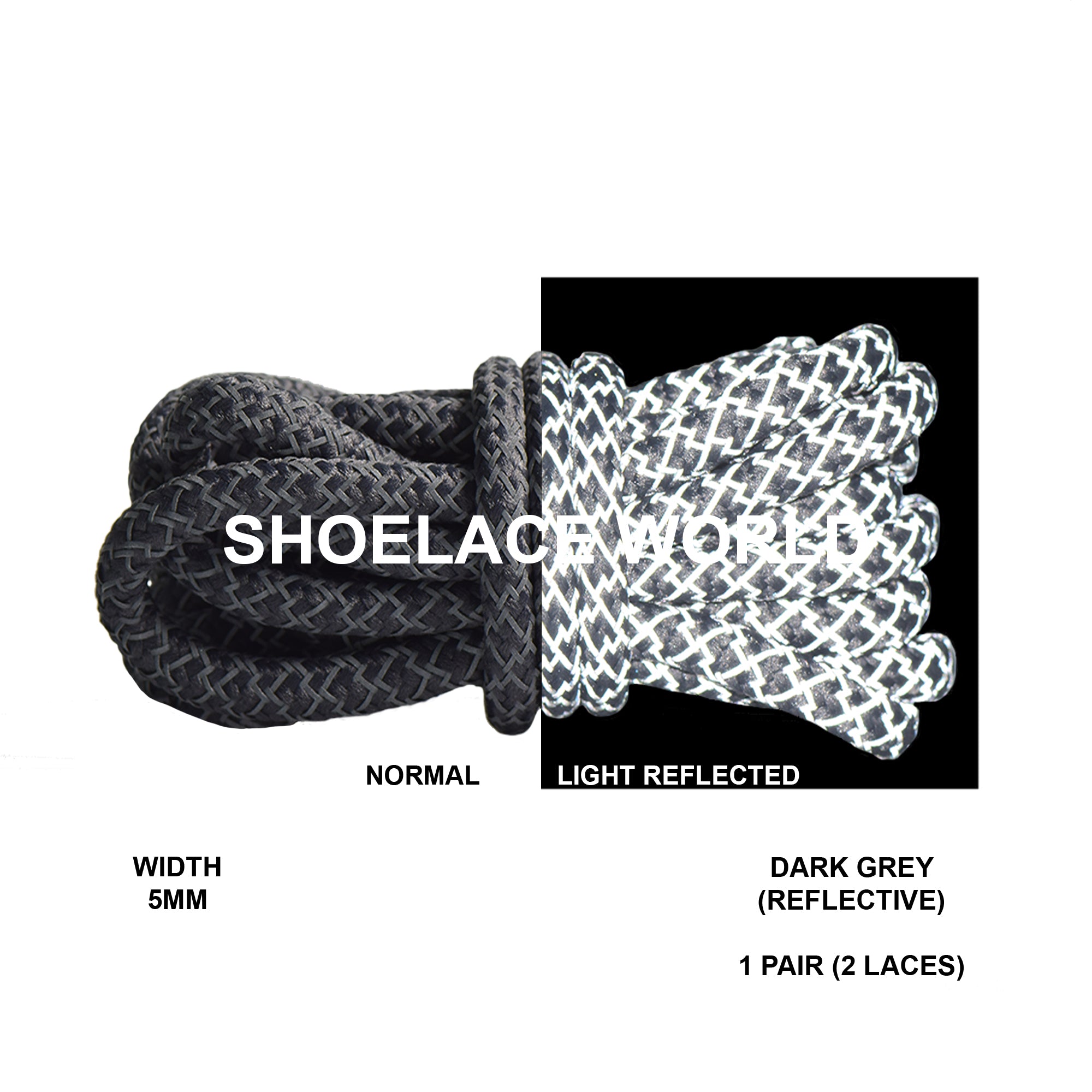 Reflective Rope Shoelaces