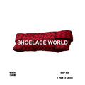 Wide W-Threaded Flat Shoelaces