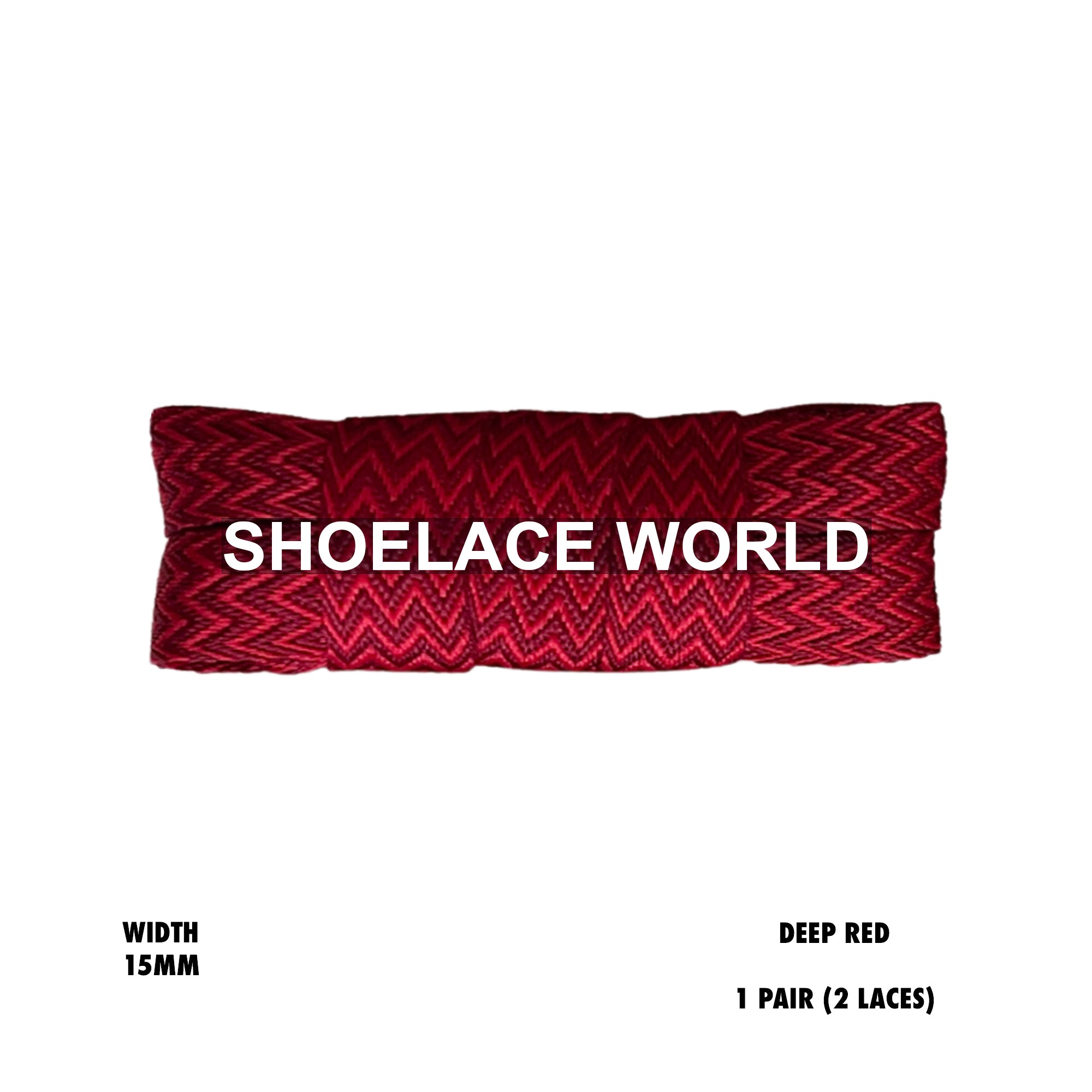 Flat W-Threaded Pattern Shoelaces