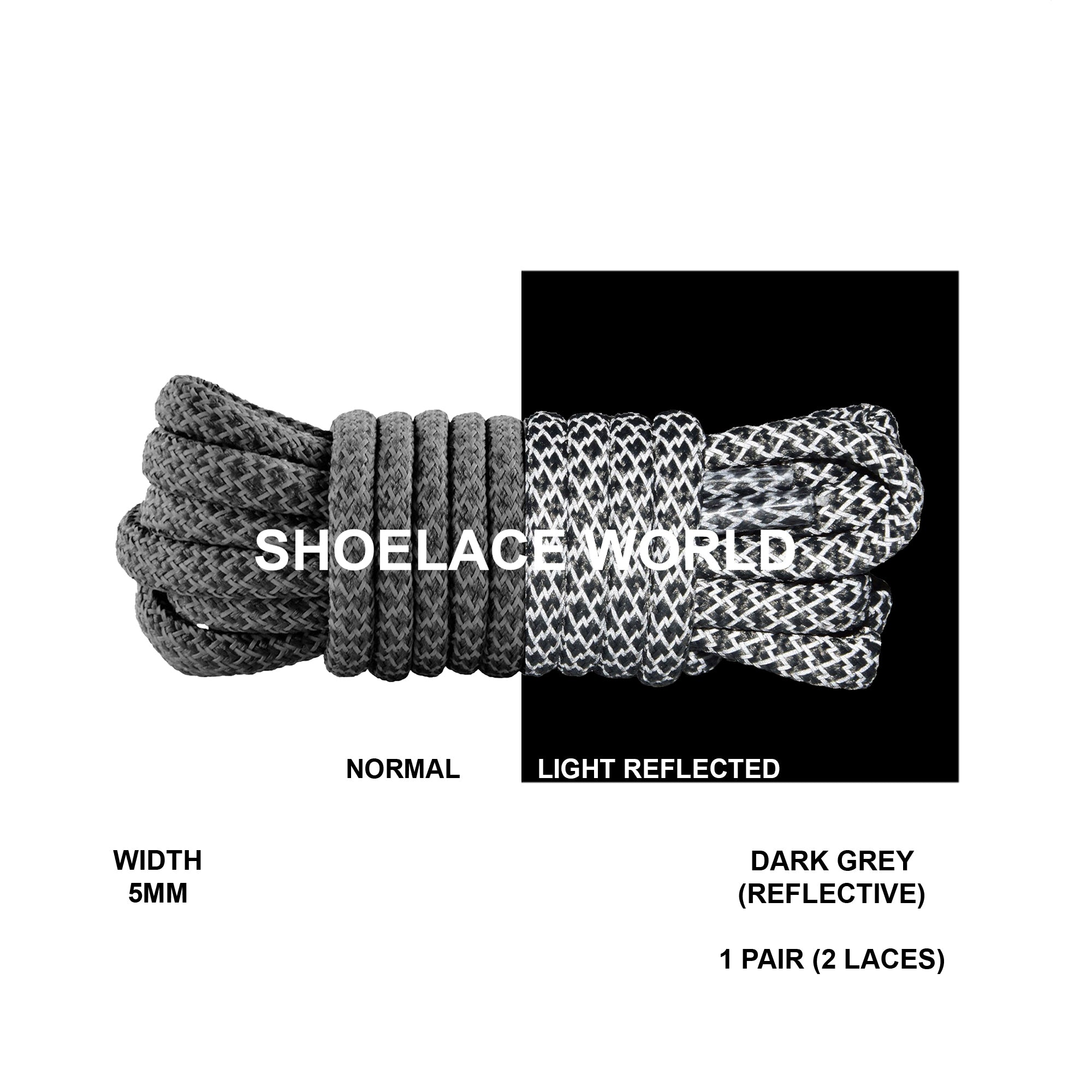 Rope Classic Reflective Shoelaces