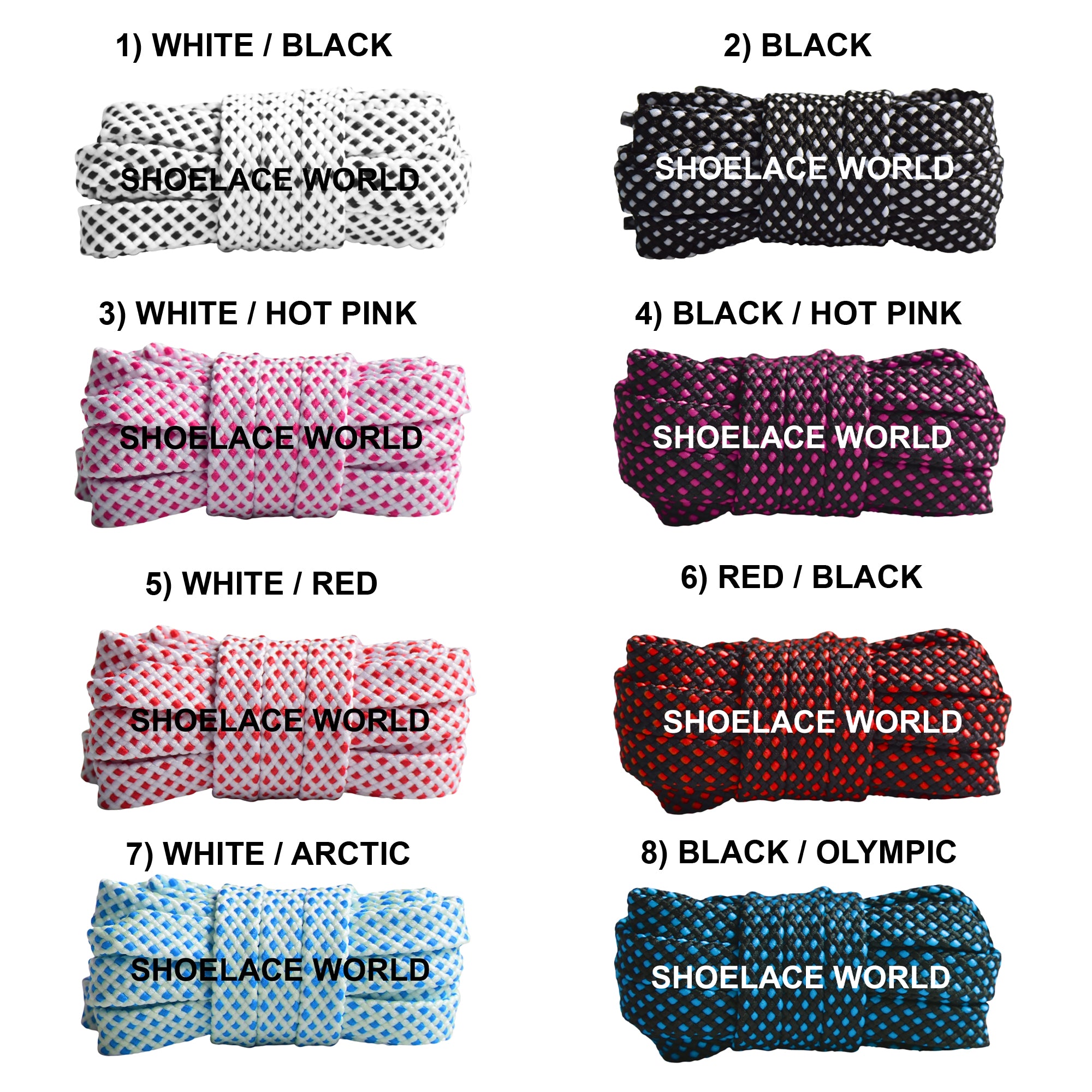 Flat Dot Pattern Shoelaces