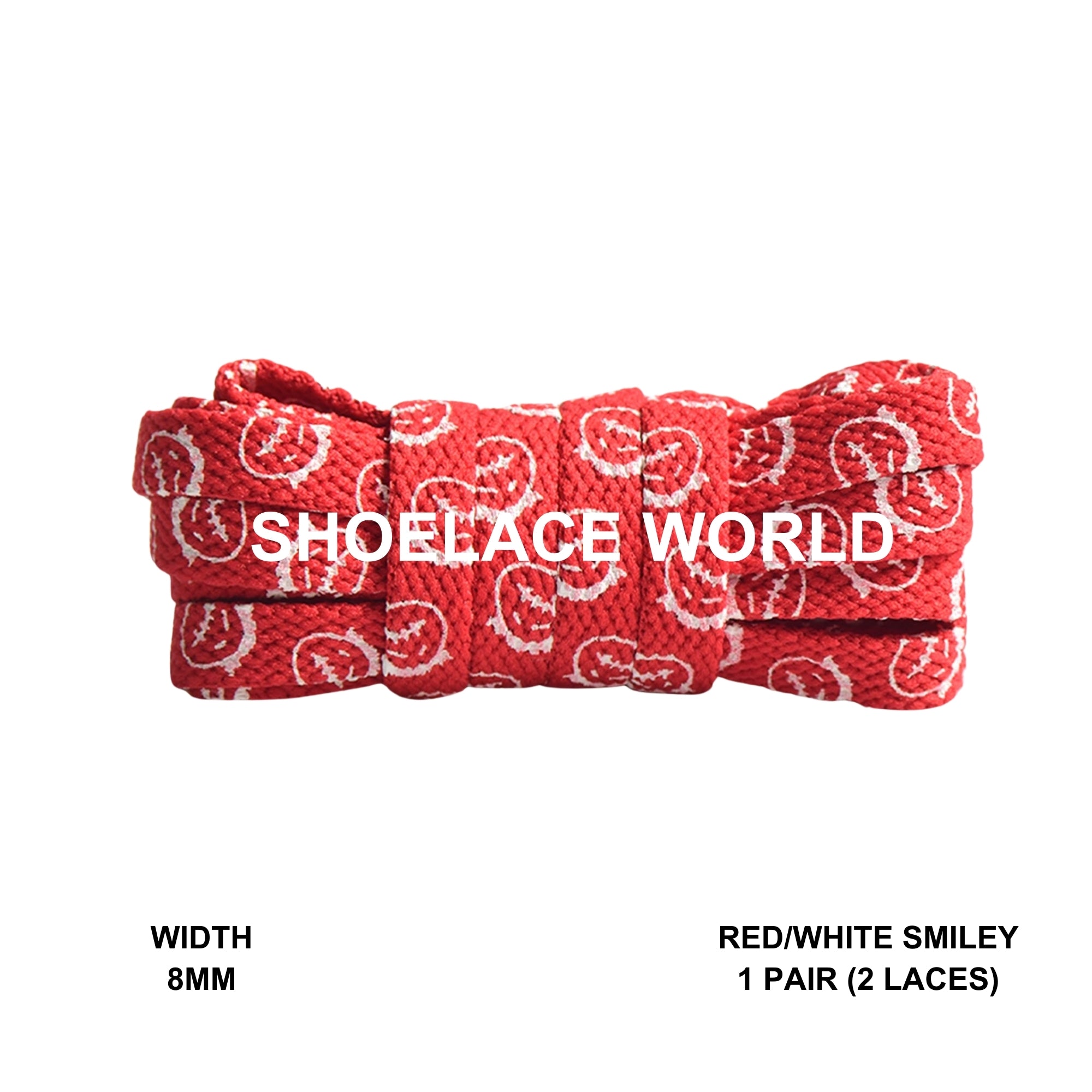 Smiley Printed Shoelaces
