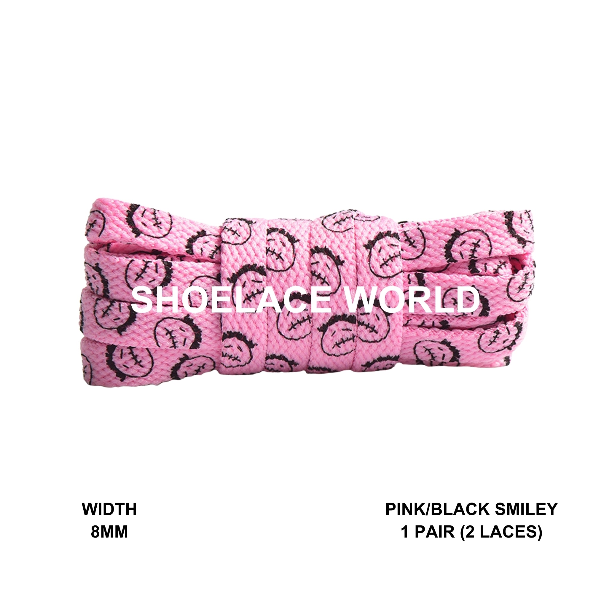 Smiley Printed Shoelaces
