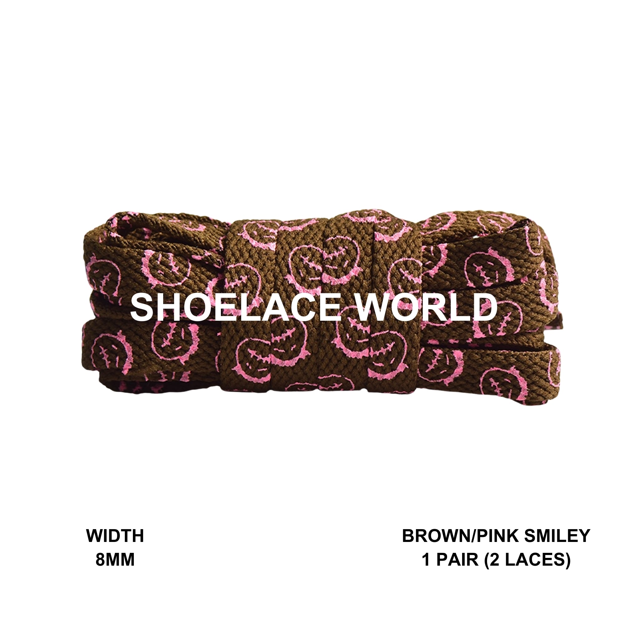 Smiley Printed Shoelaces