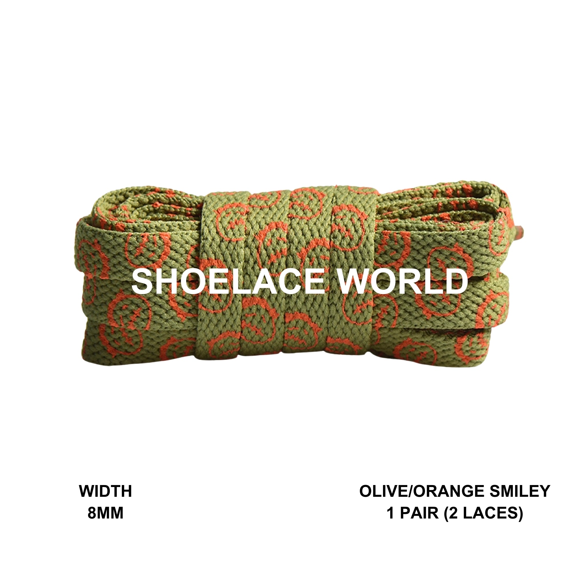Smiley Printed Shoelaces