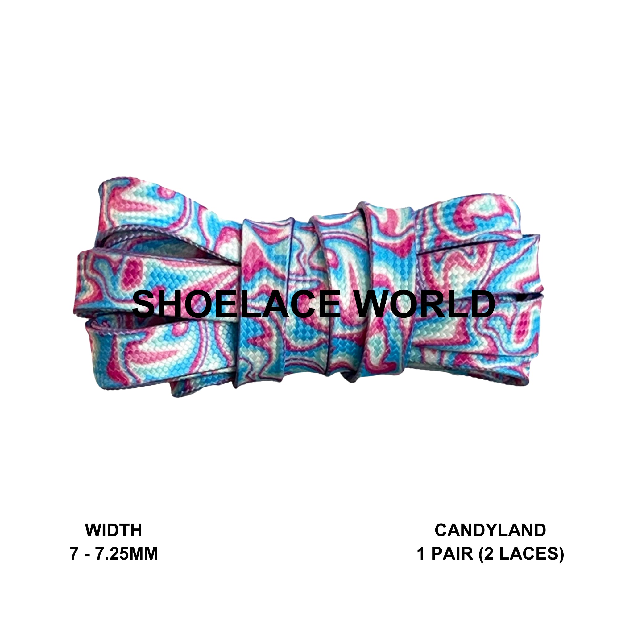 Oil Spill Flat Shoelaces