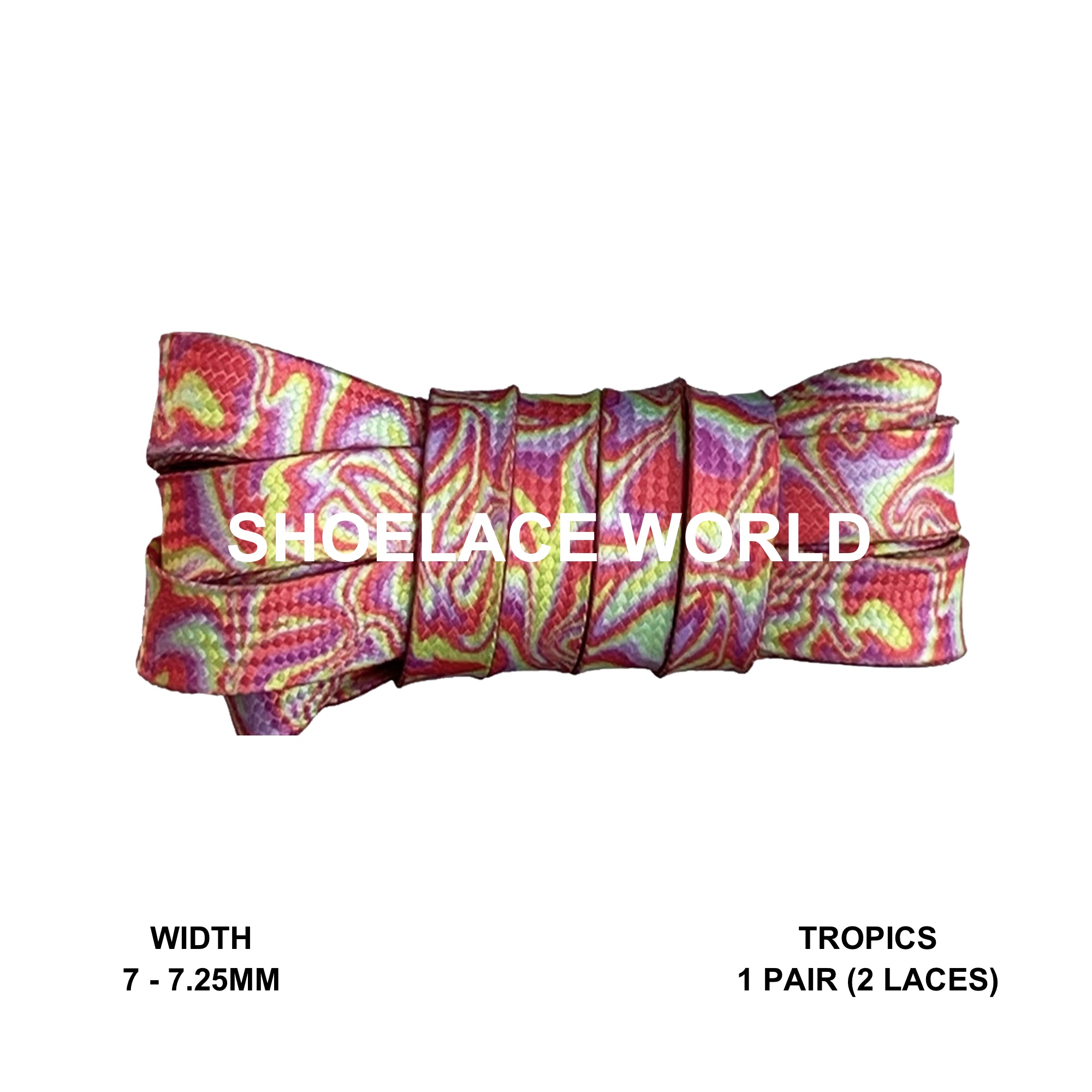Oil Spill Flat Shoelaces