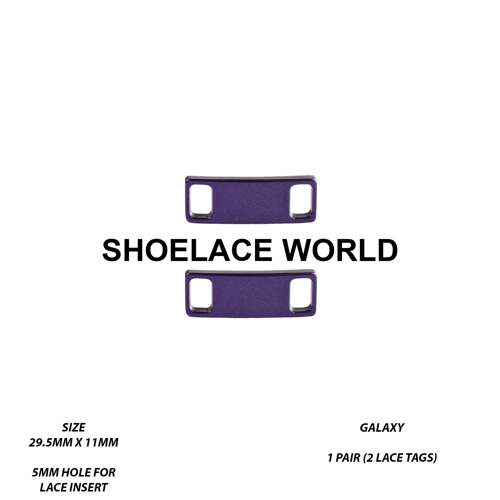 Metal Shoelace 1.25  Lace Tags
