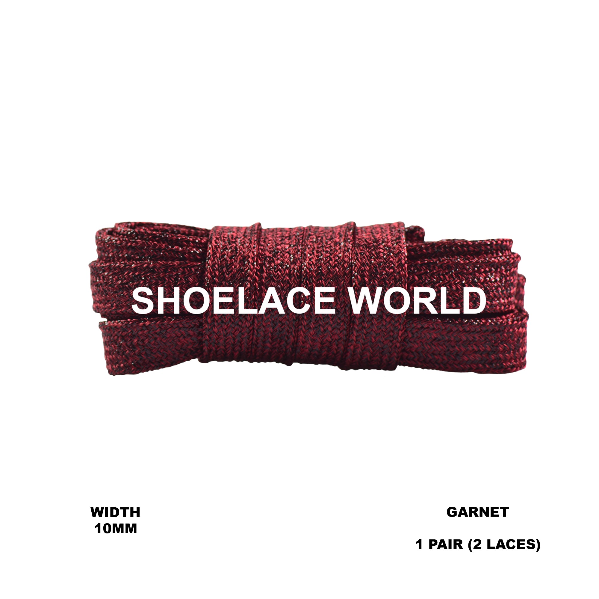 Wide Glitter Flat Shoelaces