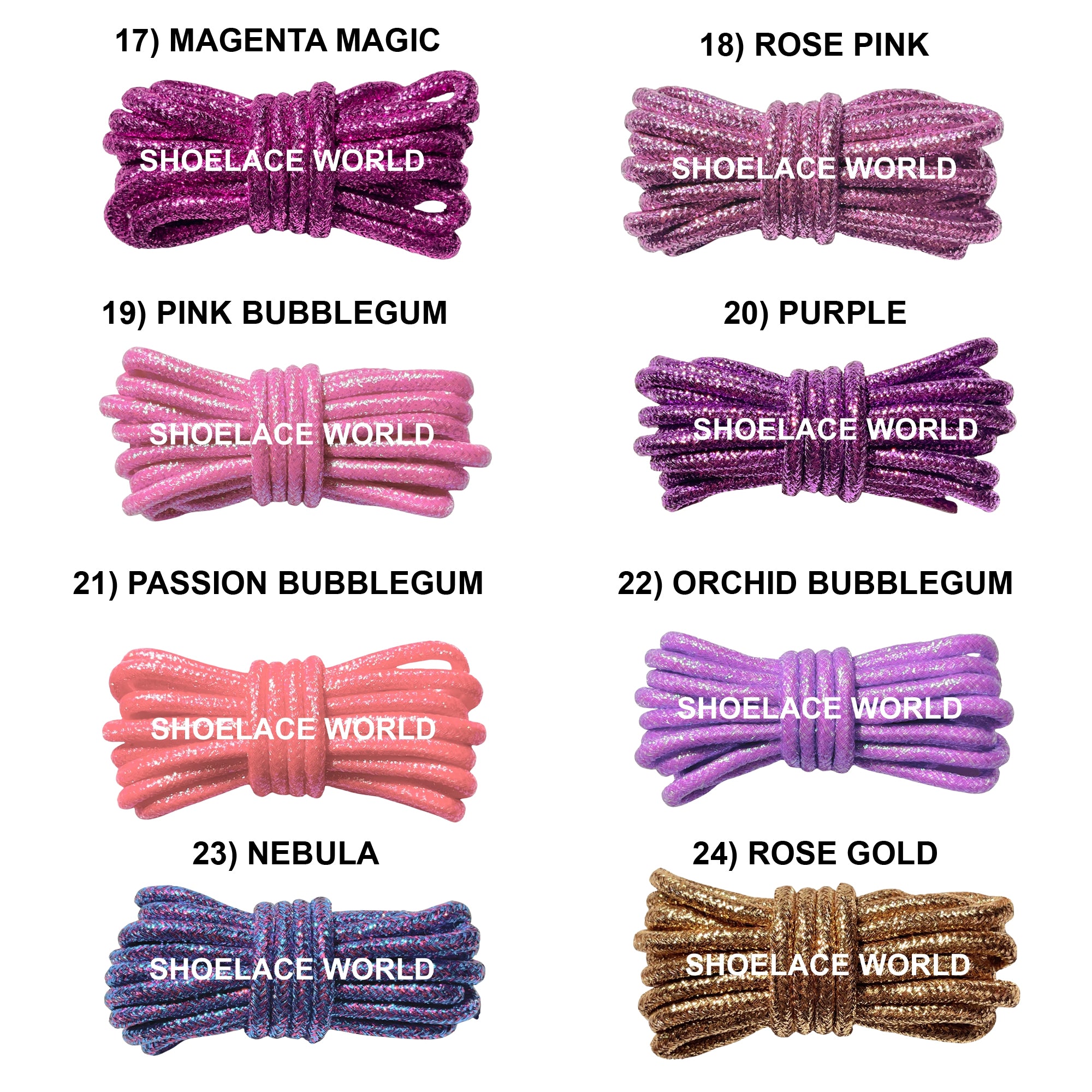 Glitter Rope Shoelaces
