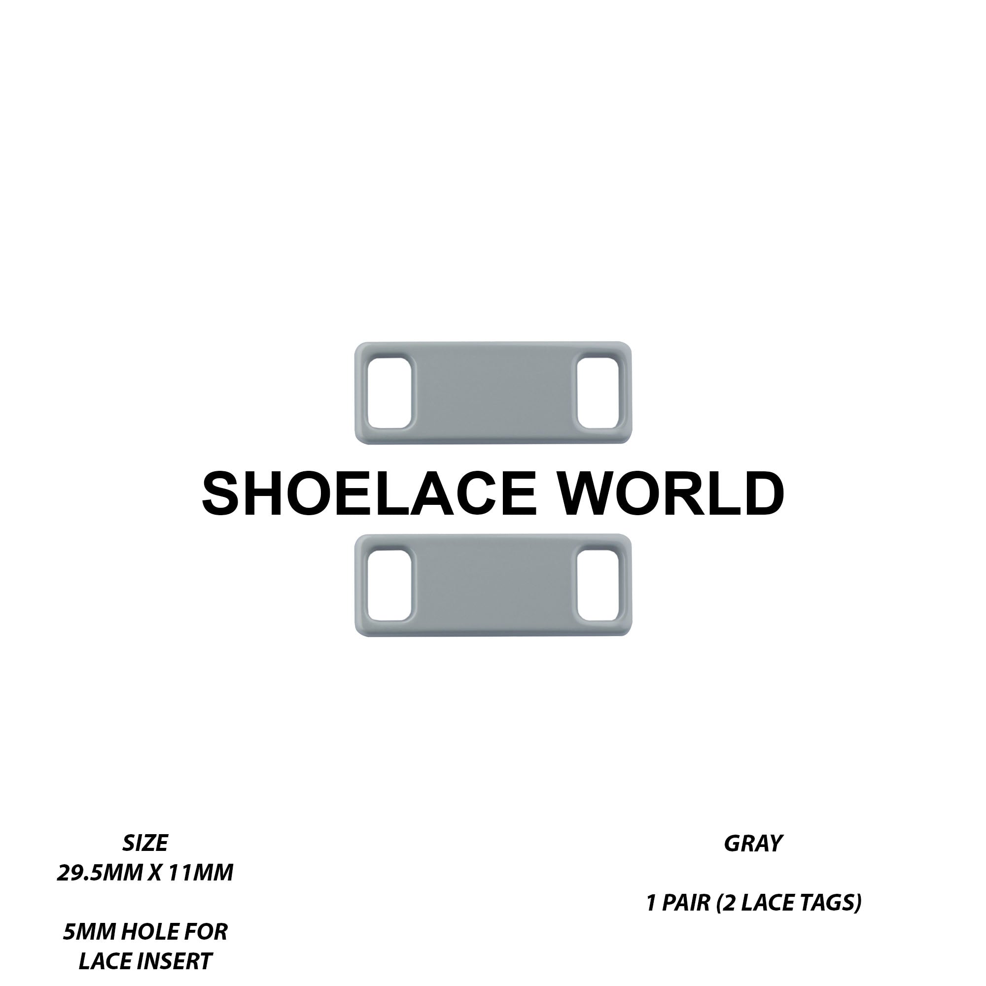 Metal Shoelace 1.25  Lace Tags