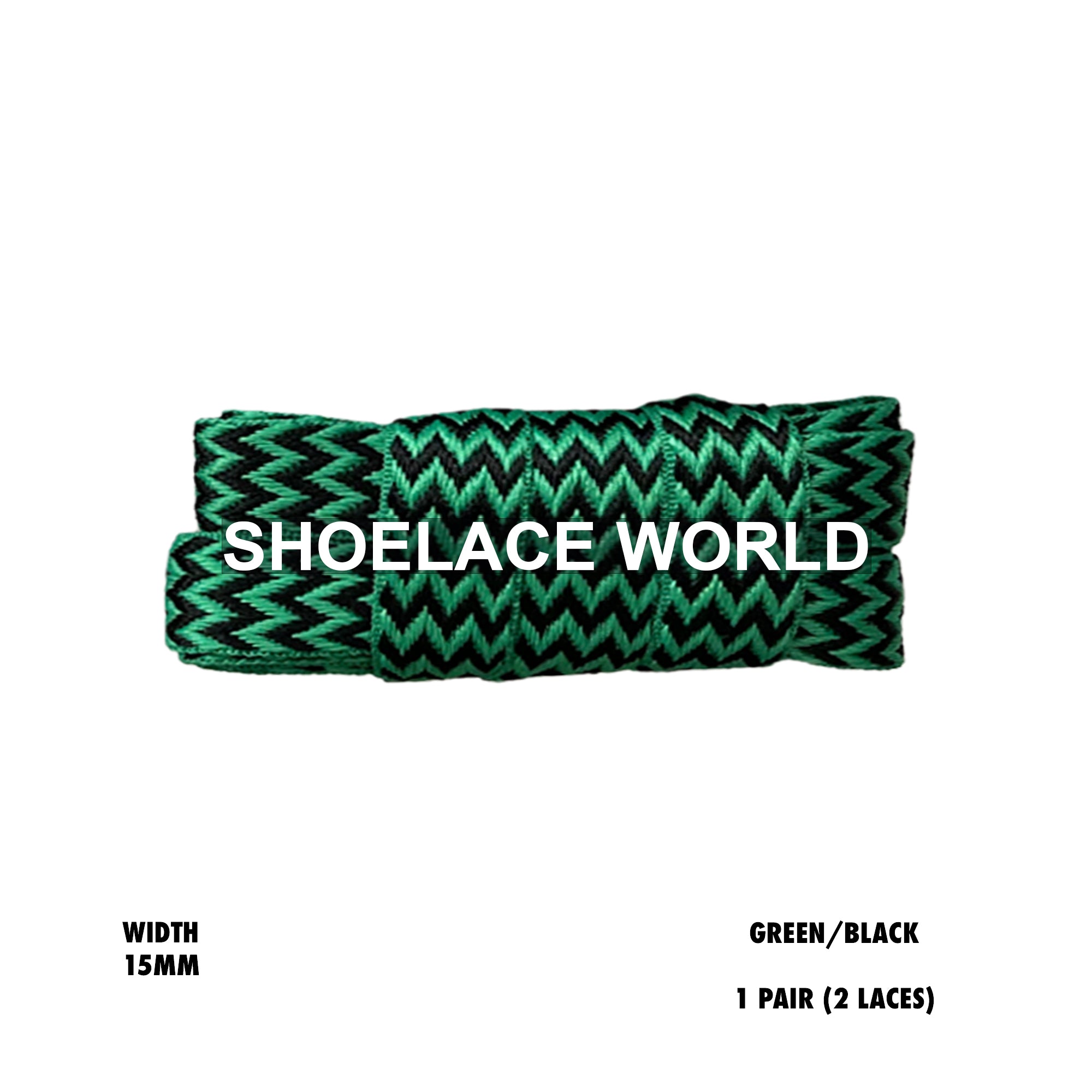 Wide W-Threaded Flat Shoelaces