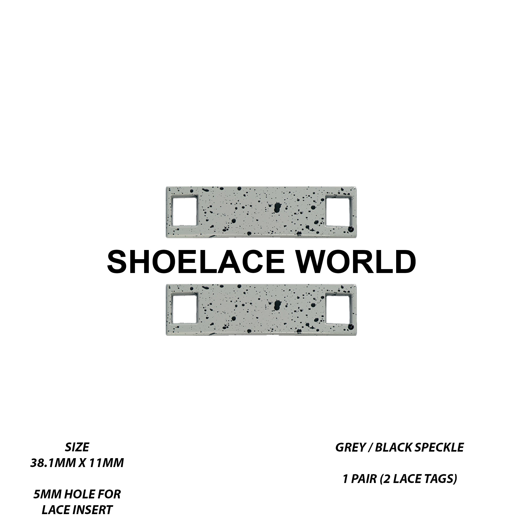 Metal Shoelace 1.5 Lace Tags