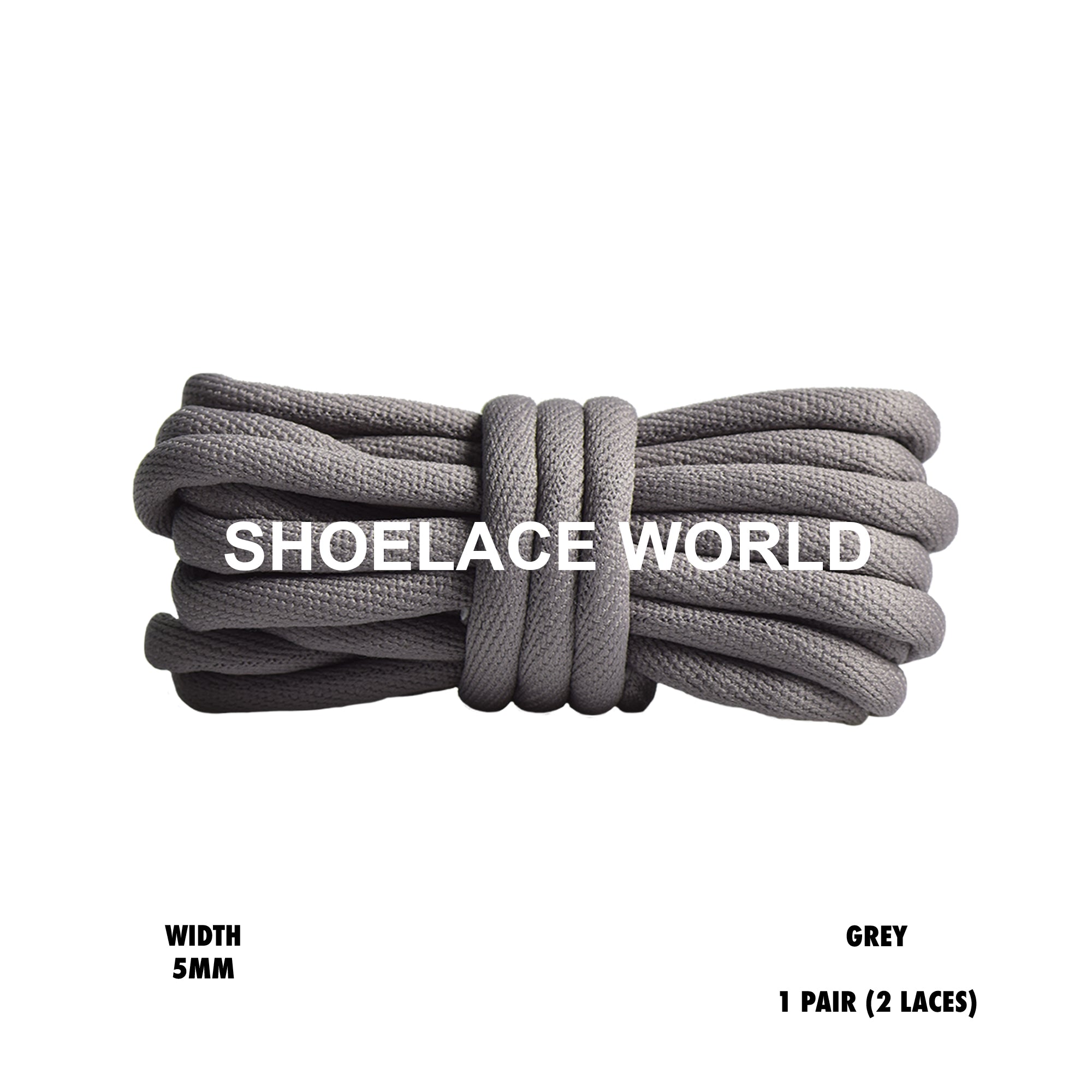 Tubular Soft Round Shoelaces